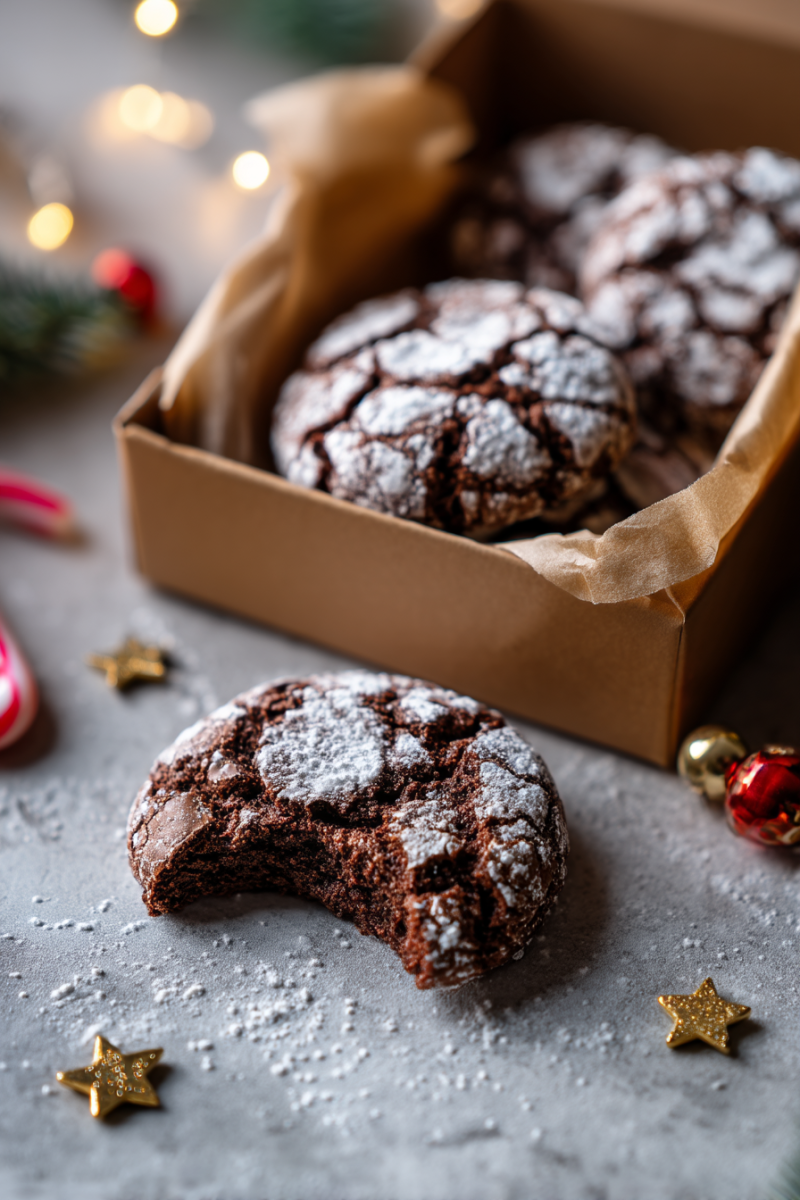 Delicious Brownie Crinkle Cookies for a Festive Touch