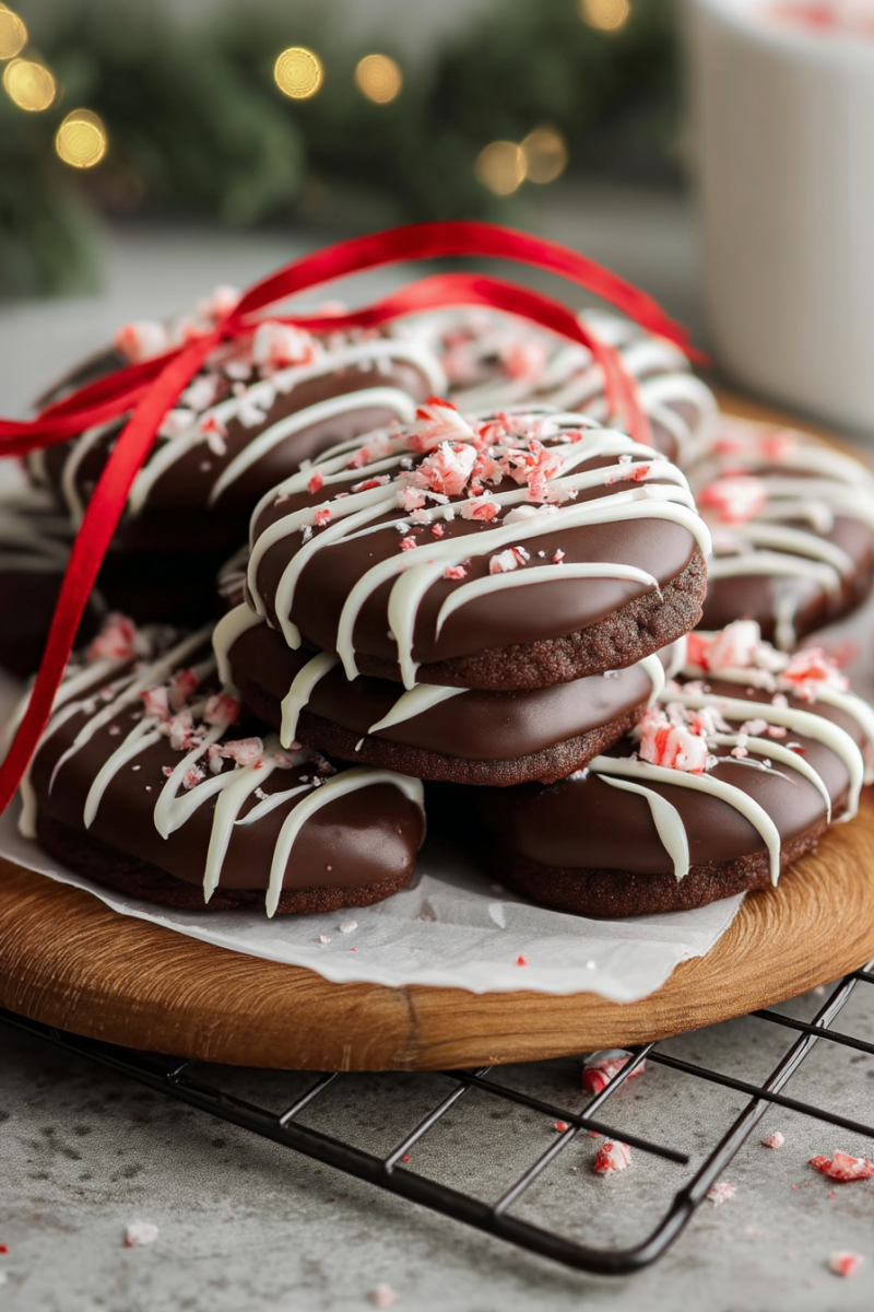 Easy Peppermint Bark Cookies Recipe